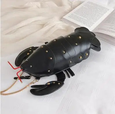Cute Fashion Lobster Style Crossbody Mini Bag Pu Leather Girl's Chain Purses and Handbags Women Shoulder Bag Clutch Bag - Totes and Tangles