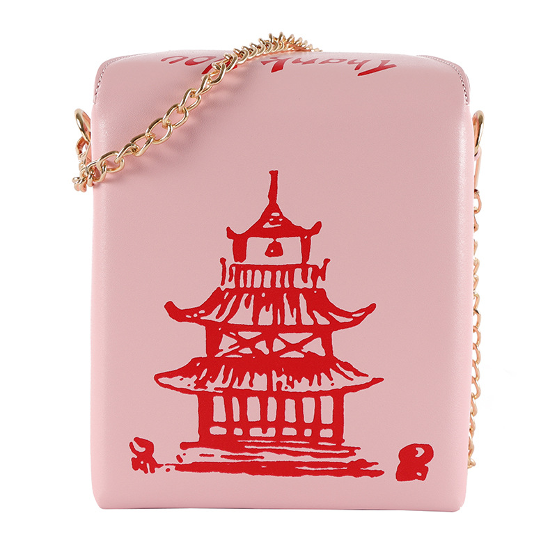 Chinese Takeout Box Crossbody Purse