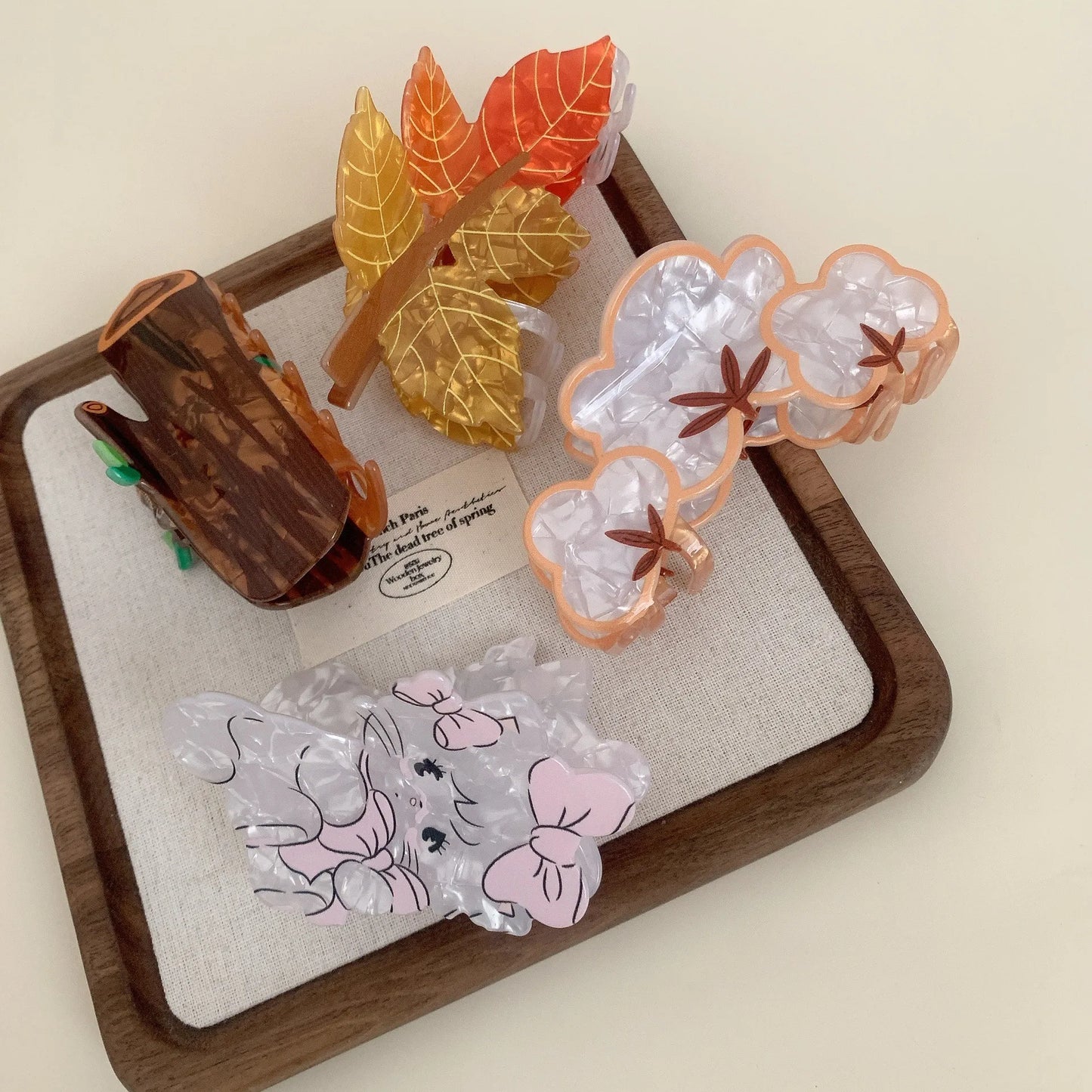 New Forest Animal Hair Claw Clip Cute Cartoon Horse Alpaca Acrylic Grab Hair Clip Shark Clip for Woman Hairpin Hair Accessories