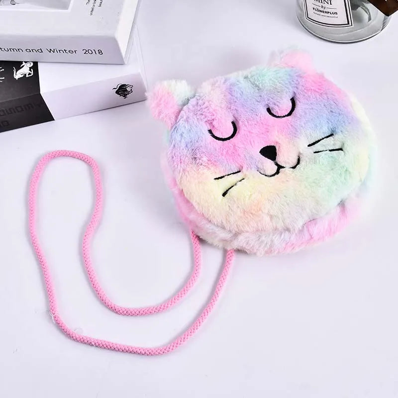 New Fashion Children Girls Shoulder Bag Cute Unicorn Animals Messenger Bag Kids Keys Coin Purse Cute Princess Mini Handbag - Totes and Tangles