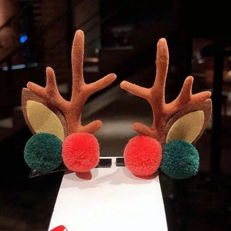 Christmas Reindeer Antler Barrettes and Headbands