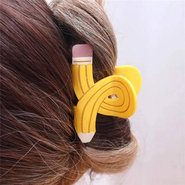 Funny Pencil Hair Claw