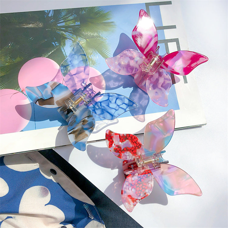 Colorful Butterfly Hair Claw - Clips