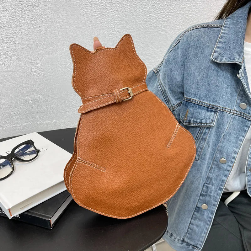 Fun Cartoon Cat Style Purses and Handbags for Women Novelty Handbag Girls Shoulder Crossbody Casual Female Clutch Designer Bag - Totes and Tangles