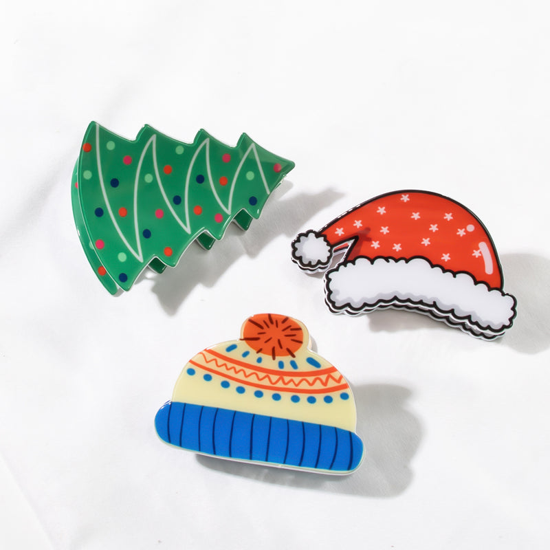 Christmas and Winter Mini Hair Clips - Claws