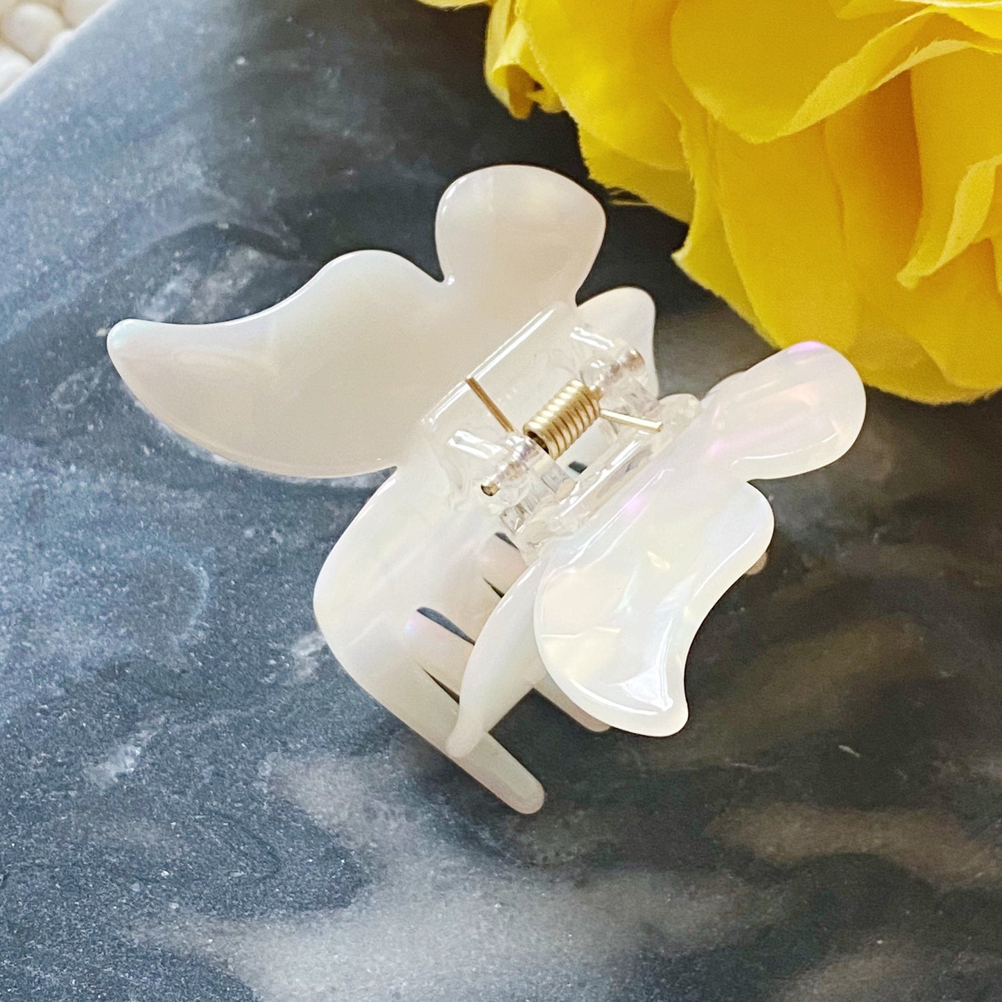 Tortoise and Holo Butterfly Hair Claw