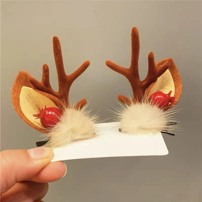 Christmas Reindeer Antler Barrettes and Headbands