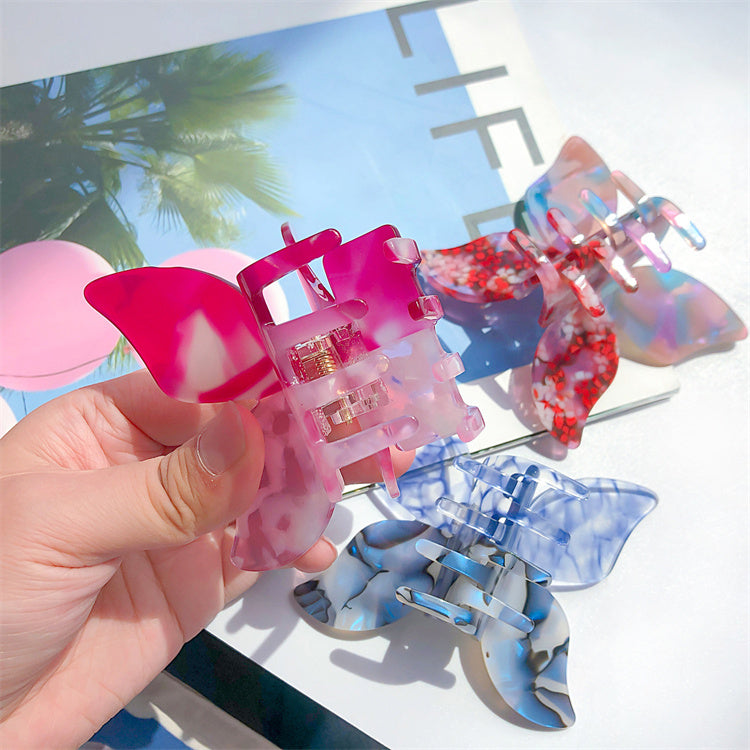 Colorful Butterfly Hair Claw - Clips