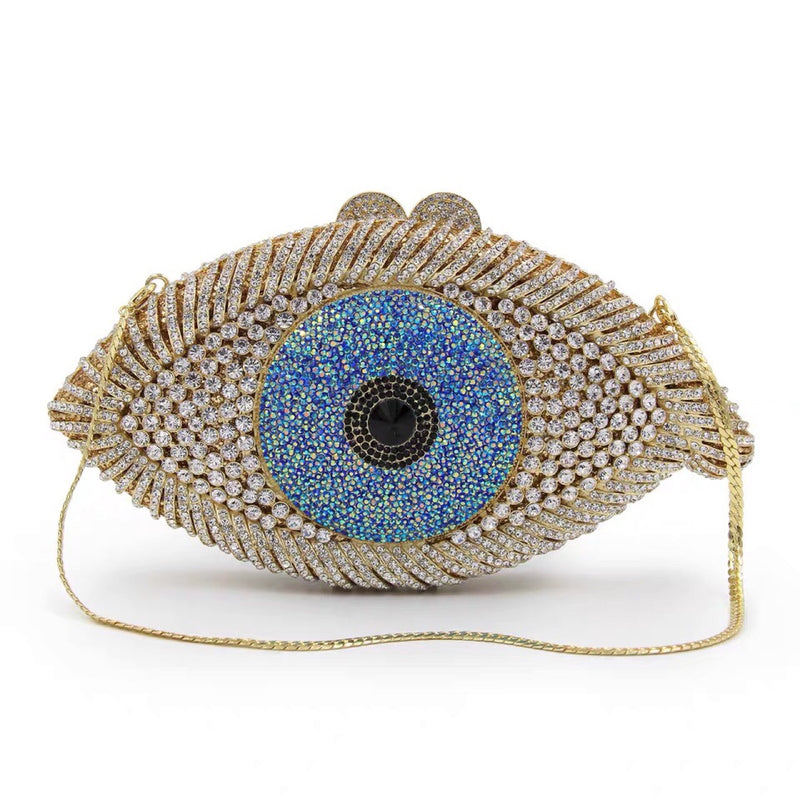 Evil  Eye  Rhinestone Purse - Totes and Tangles