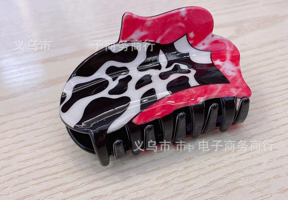 Dropshipping Low Moq 2022 Hot Selling Acrylic Western Cowboy Hat Hair Claw Clip Cowgirl Boot Cowboys Hair Claws