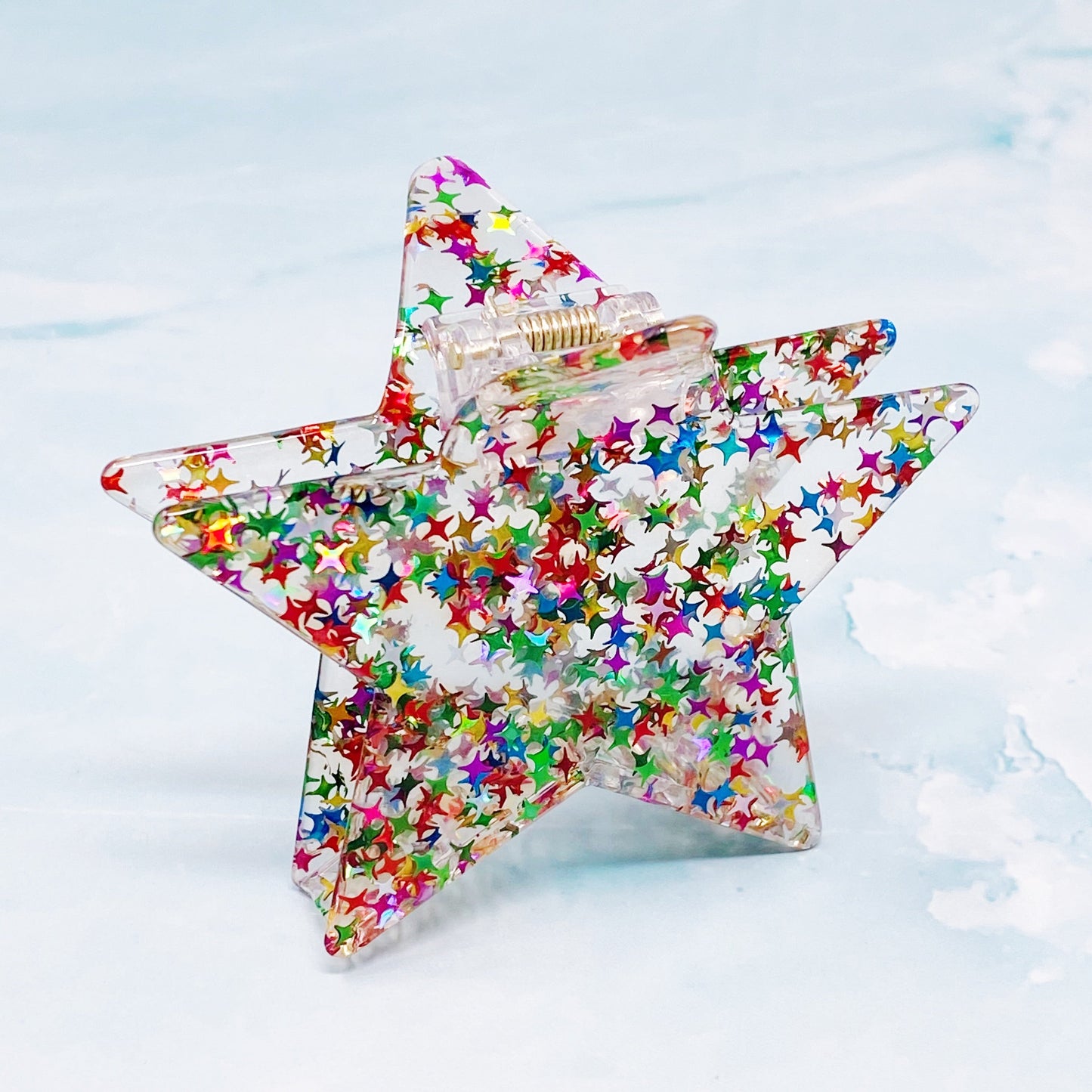 Dipped in Glitter Star Hair Claw