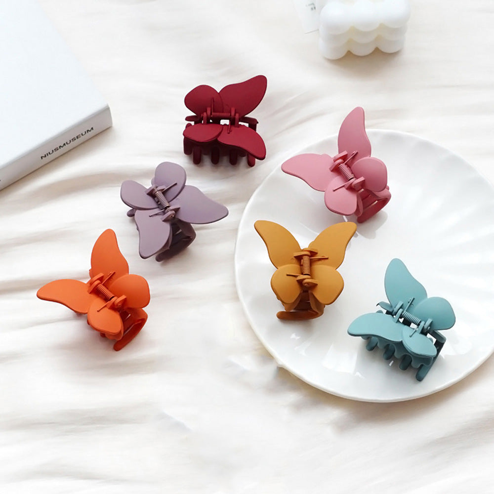 Wholesale Hot Selling Cute Mini Matte Decorative Accessories Plastic Hair Claw Clips for Women Thick Thin Hair - Totes and Tangles