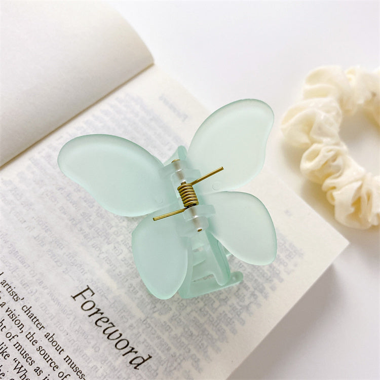 Frosted Butterfly Hair Claw Clip