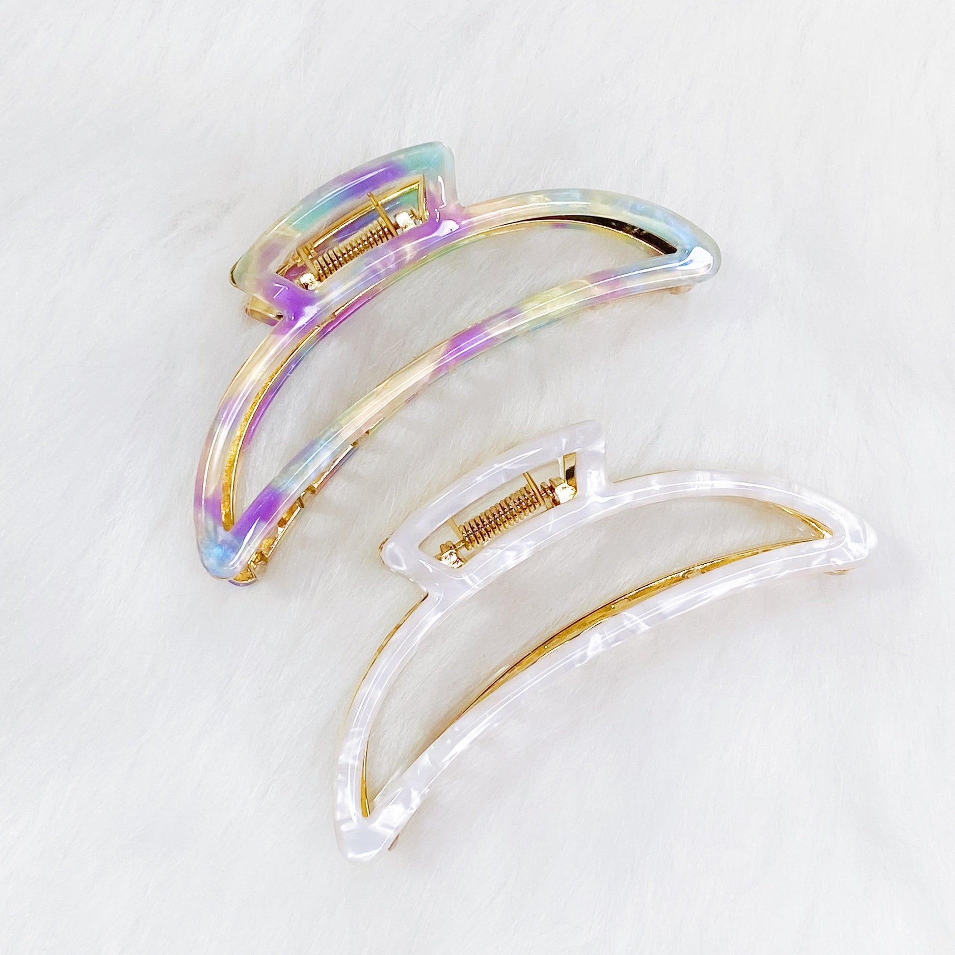 Jenna Half Moon Hair Claw - Totes and Tangles