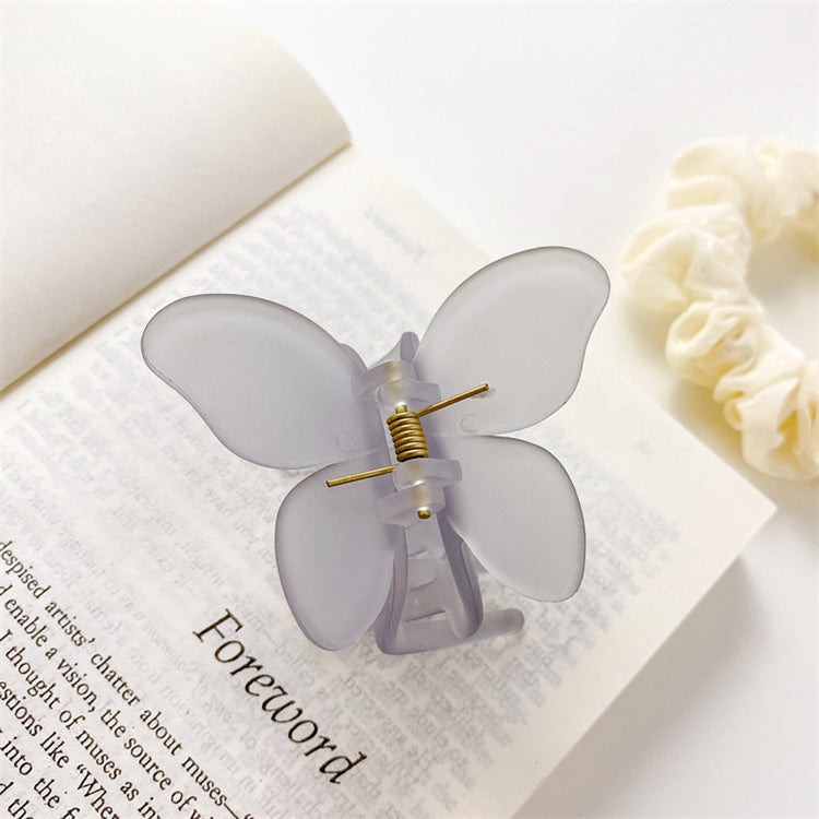 Frosted Butterfly Hair Claw Clip