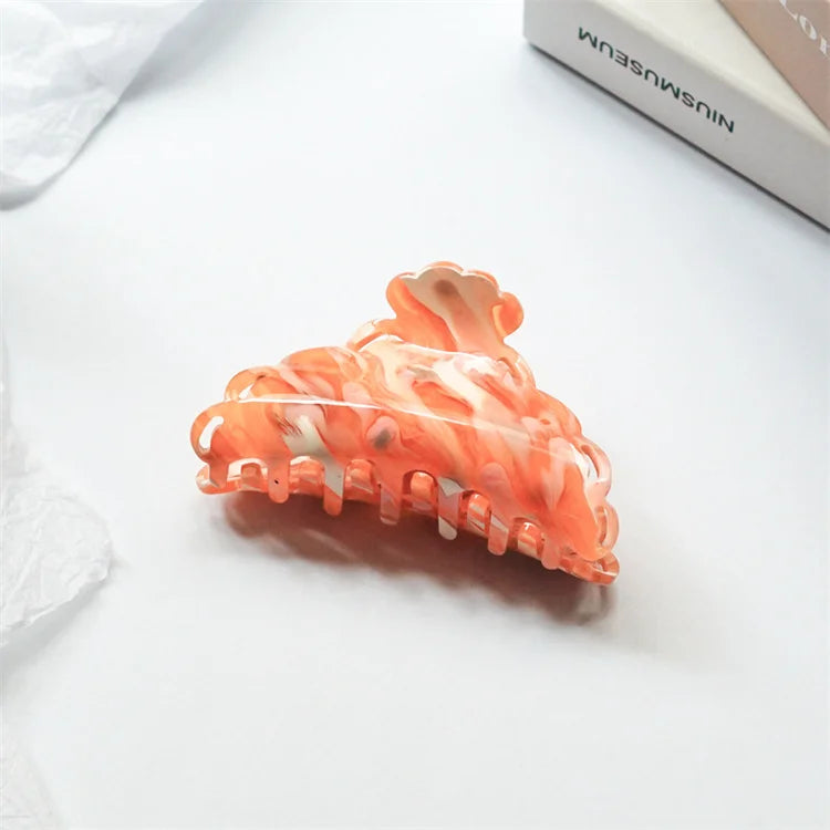Woman Hair Claw Clip Hollow Out Acetate Hair Claw Advanced Gorgeous Drop Shape Claw Clip