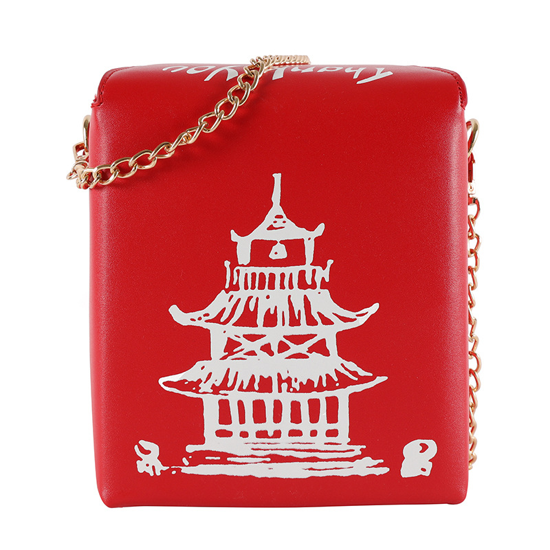 Chinese Takeout Box Crossbody Purse