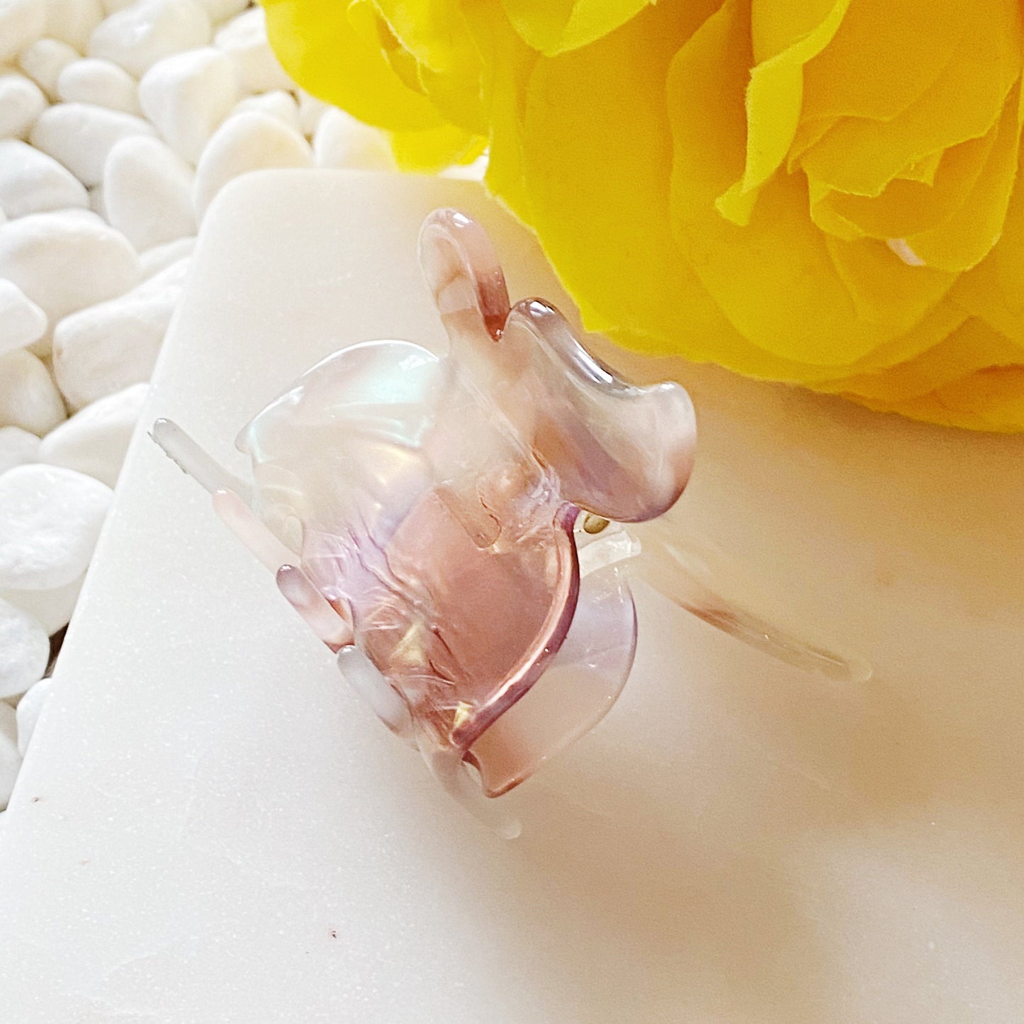 Tortoise and Holo Butterfly Hair Claw