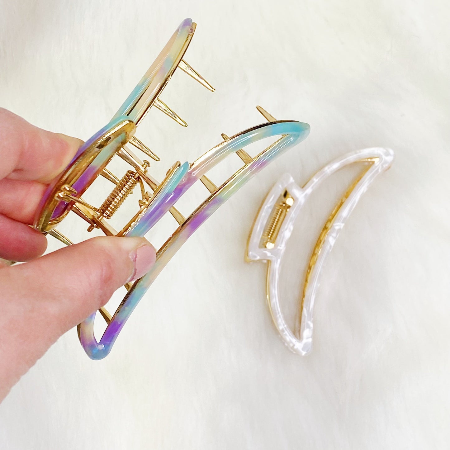 Jenna Half Moon Hair Claw - Totes and Tangles