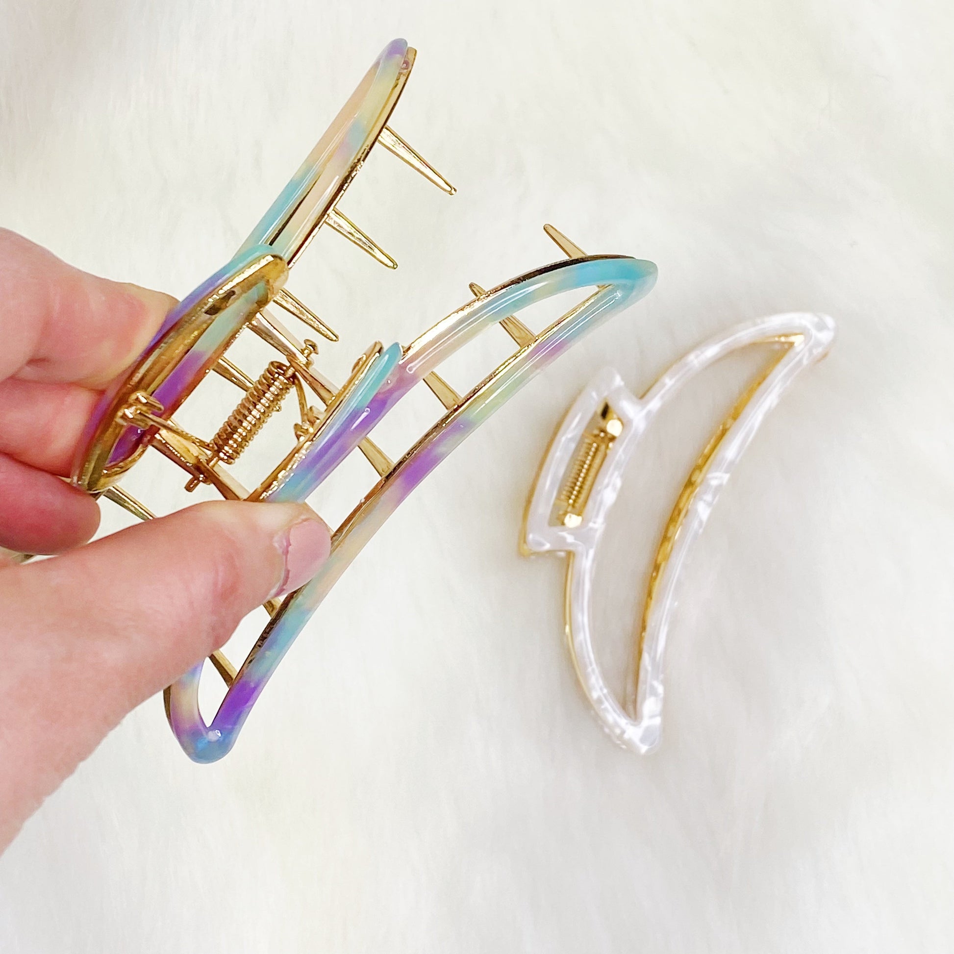 Jenna Half Moon Hair Claw - Totes and Tangles