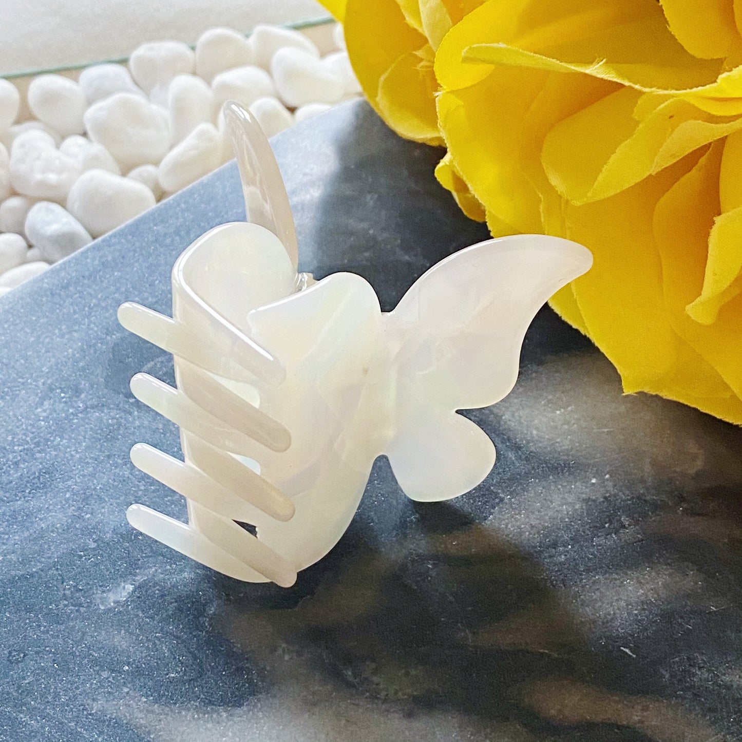 Tortoise and Holo Butterfly Hair Claw