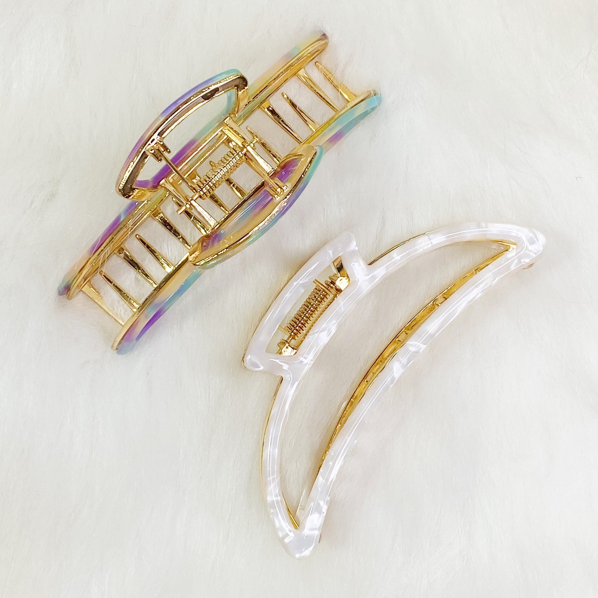 Jenna Half Moon Hair Claw - Totes and Tangles