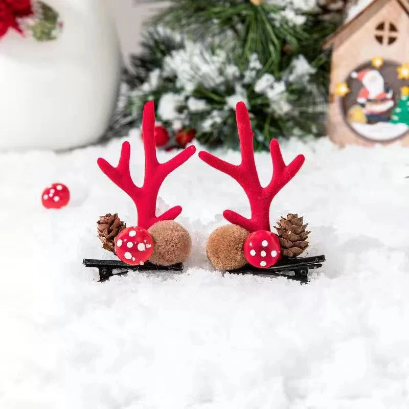 Christmas Reindeer Antler Barrettes and Headbands