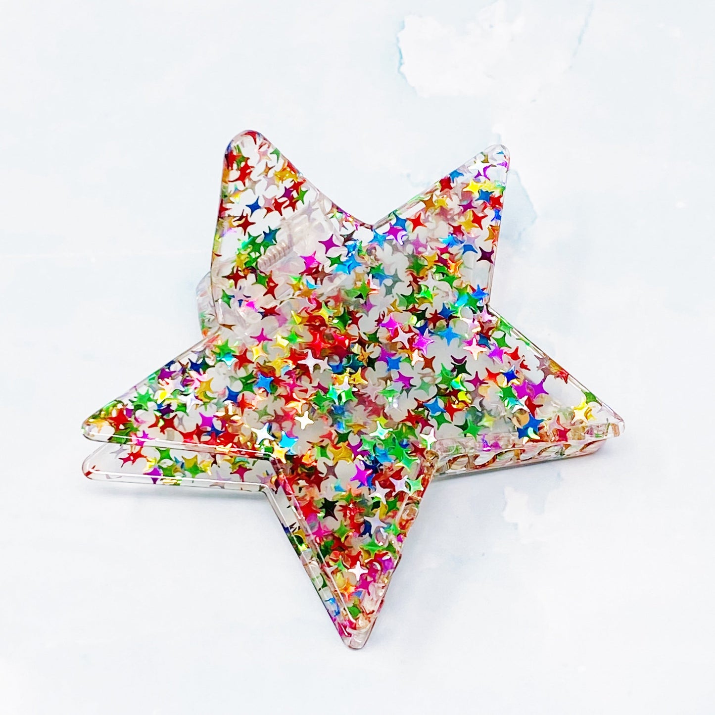 Dipped in Glitter Star Hair Claw