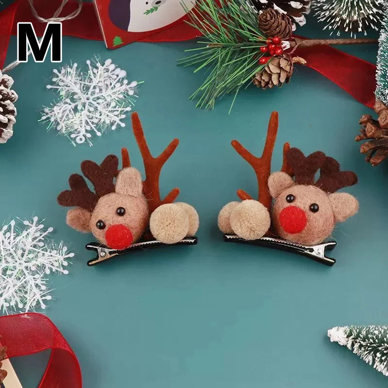 Christmas Reindeer Antler Barrettes and Headbands