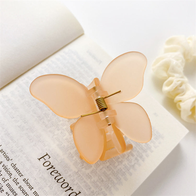 Frosted Butterfly Hair Claw Clip