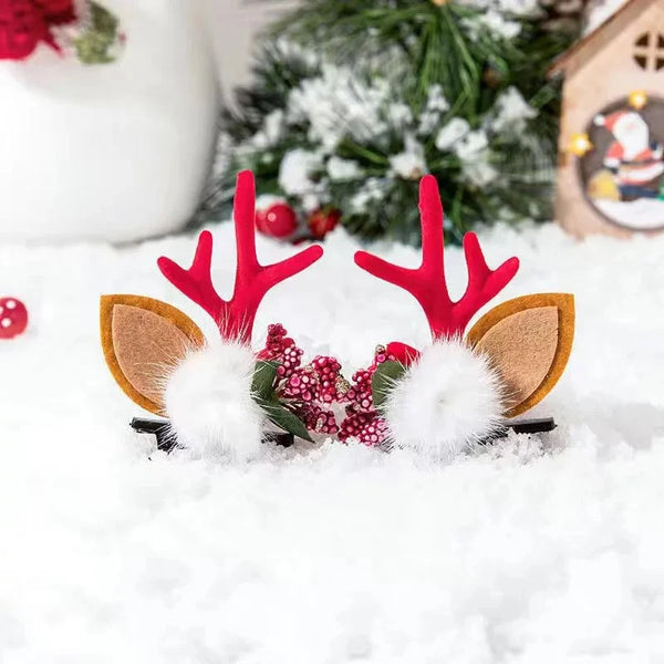 Christmas Reindeer Antler Barrettes and Headbands