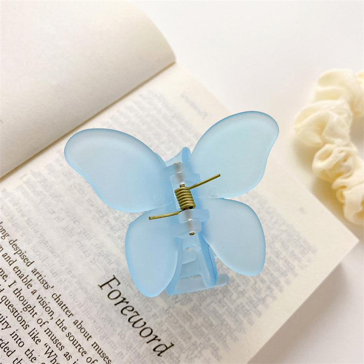 Frosted Butterfly Hair Claw Clip