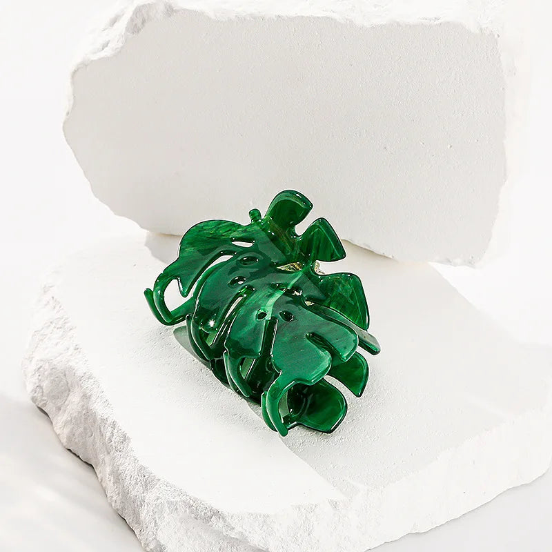 Monstera Leaf Hair Claw - Clip