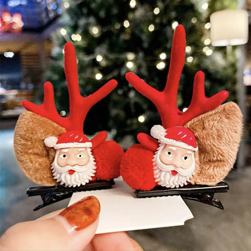 Christmas Reindeer Antler Barrettes and Headbands