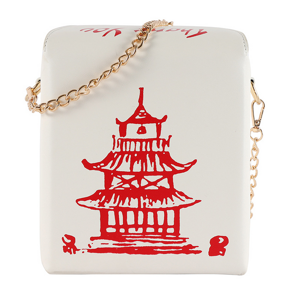 Chinese Takeout Box Crossbody Purse