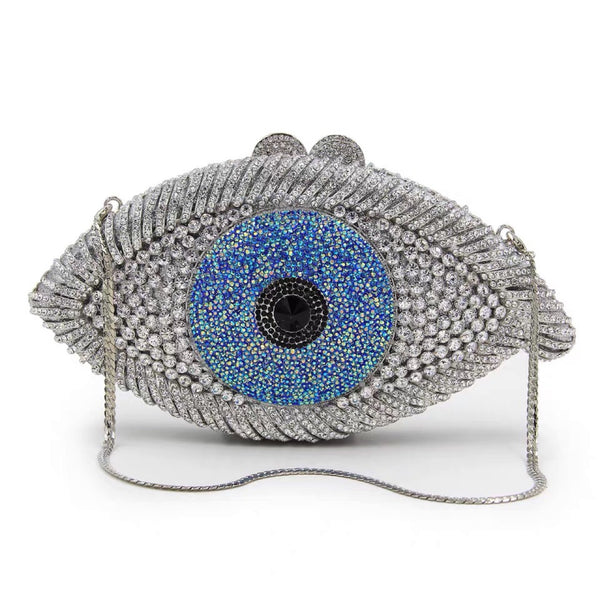 Evil  Eye  Rhinestone Purse - Totes and Tangles