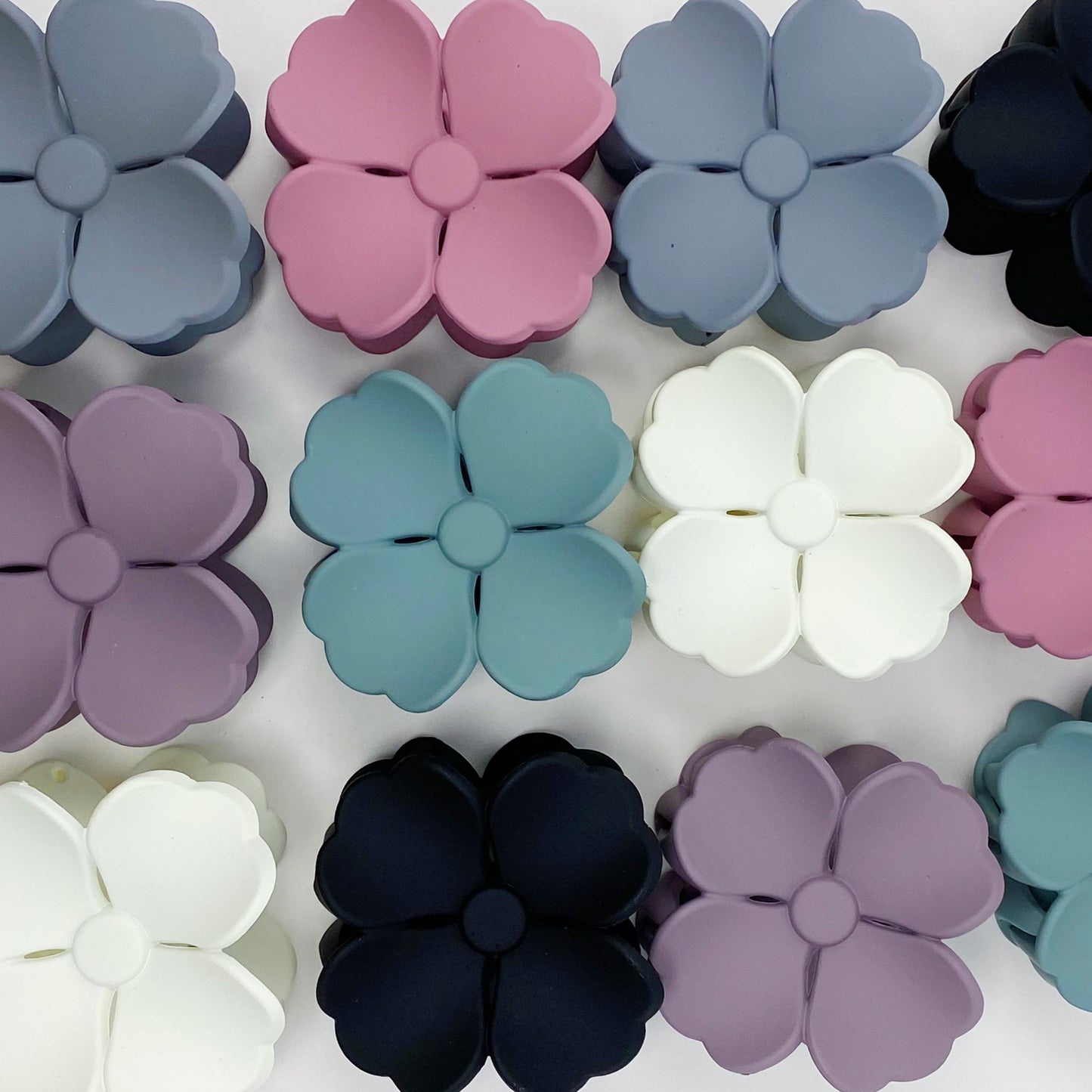 Hibiscus Petals Hair Claw Set of 3