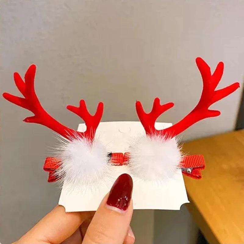 Christmas Reindeer Antler Barrettes and Headbands