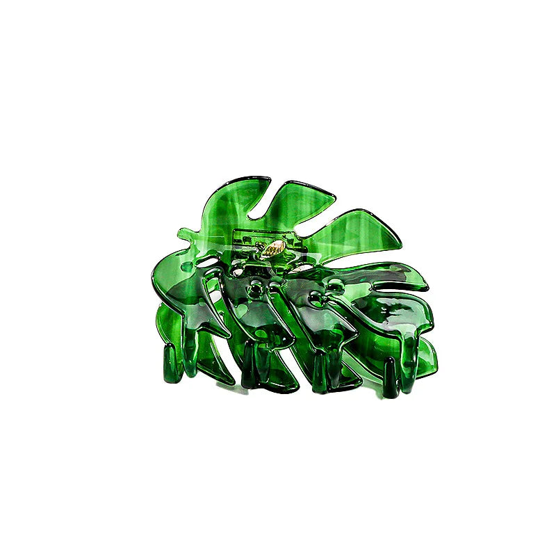 Monstera Leaf Hair Claw - Clip