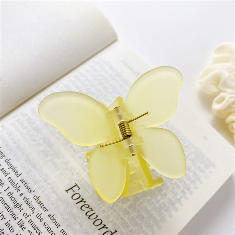 Frosted Butterfly Hair Claw Clip