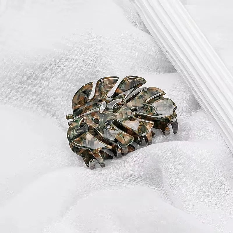 Monstera Leaf Hair Claw - Clip
