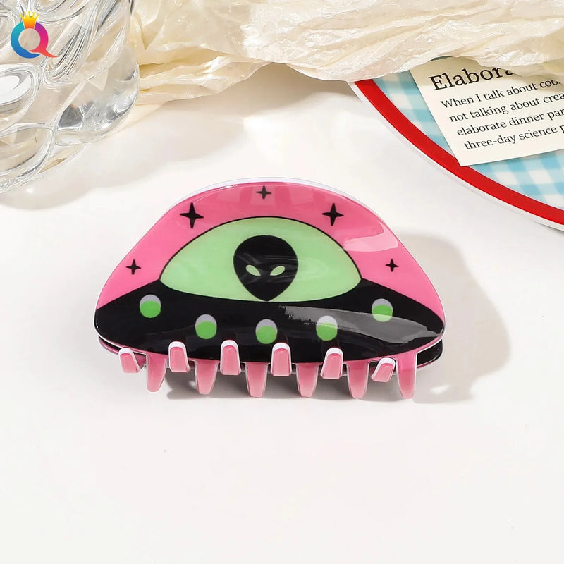 Alien Spaceship Blast Hair Claw - Clip