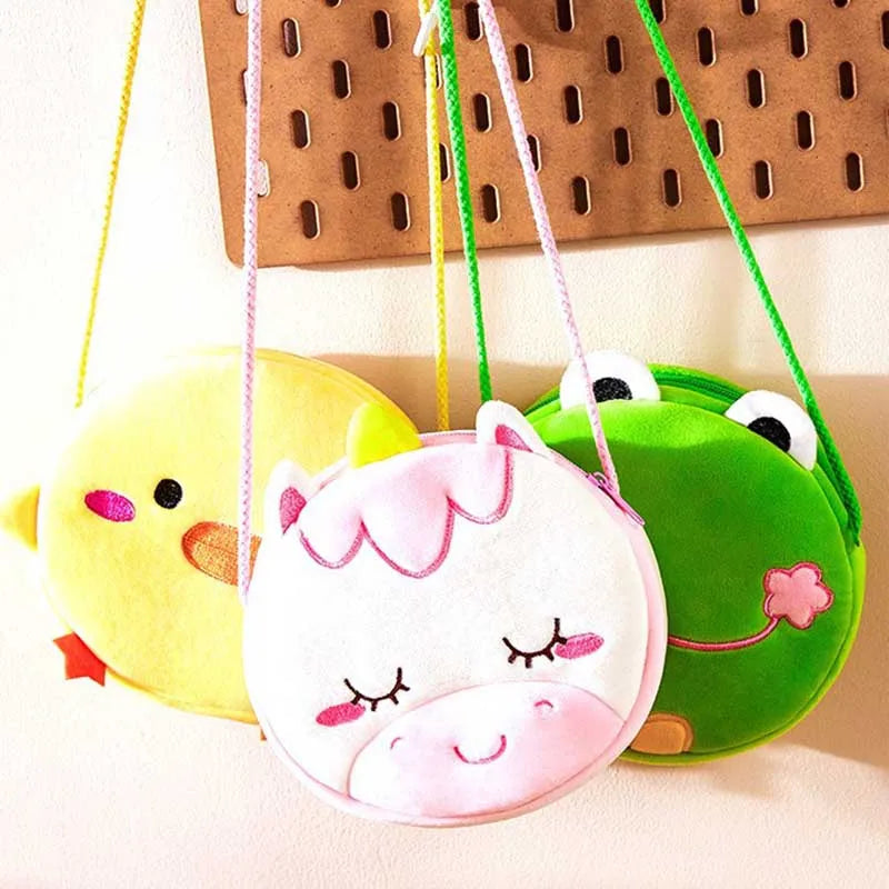 New Fashion Children Girls Shoulder Bag Cute Unicorn Animals Messenger Bag Kids Keys Coin Purse Cute Princess Mini Handbag - Totes and Tangles