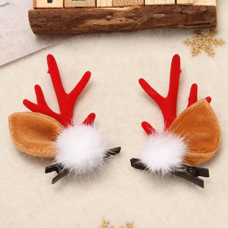 Christmas Reindeer Antler Barrettes and Headbands