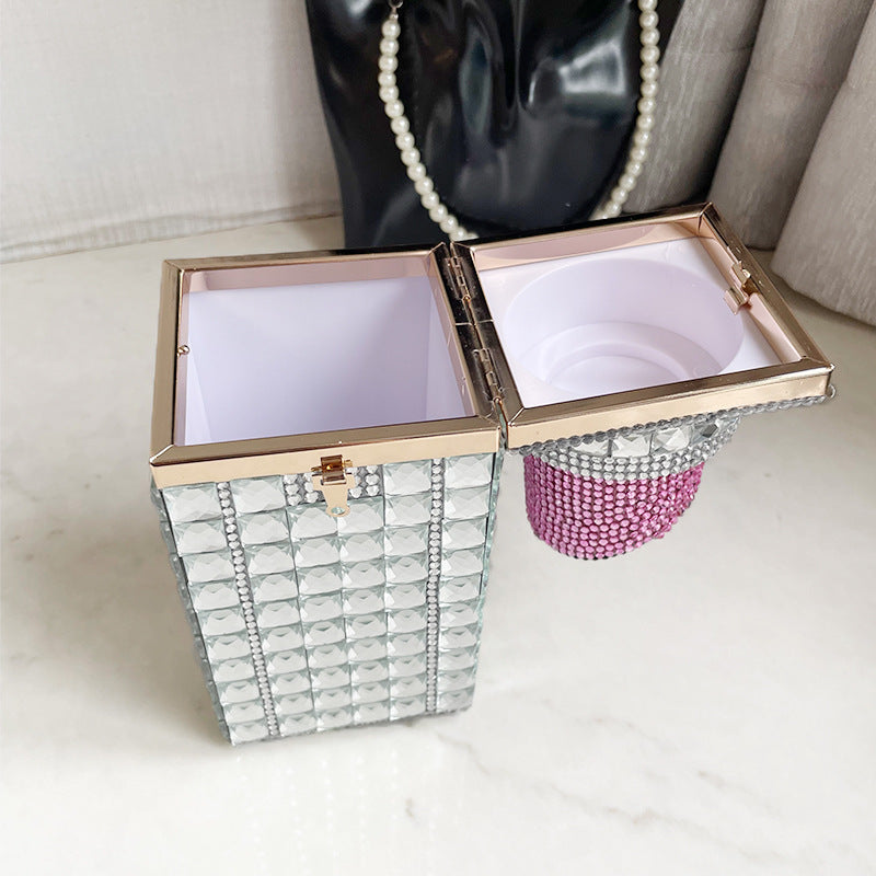 Hot New Crystal Bling Lip Purse Acrylic Box Evening Clutch Rhinestone Beaded Clutch Purse Evening Bags - Totes and Tangles